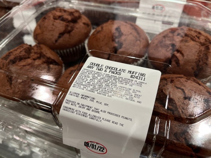 Costco muffin nutrition facts